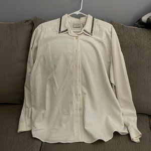 White long sleeve top